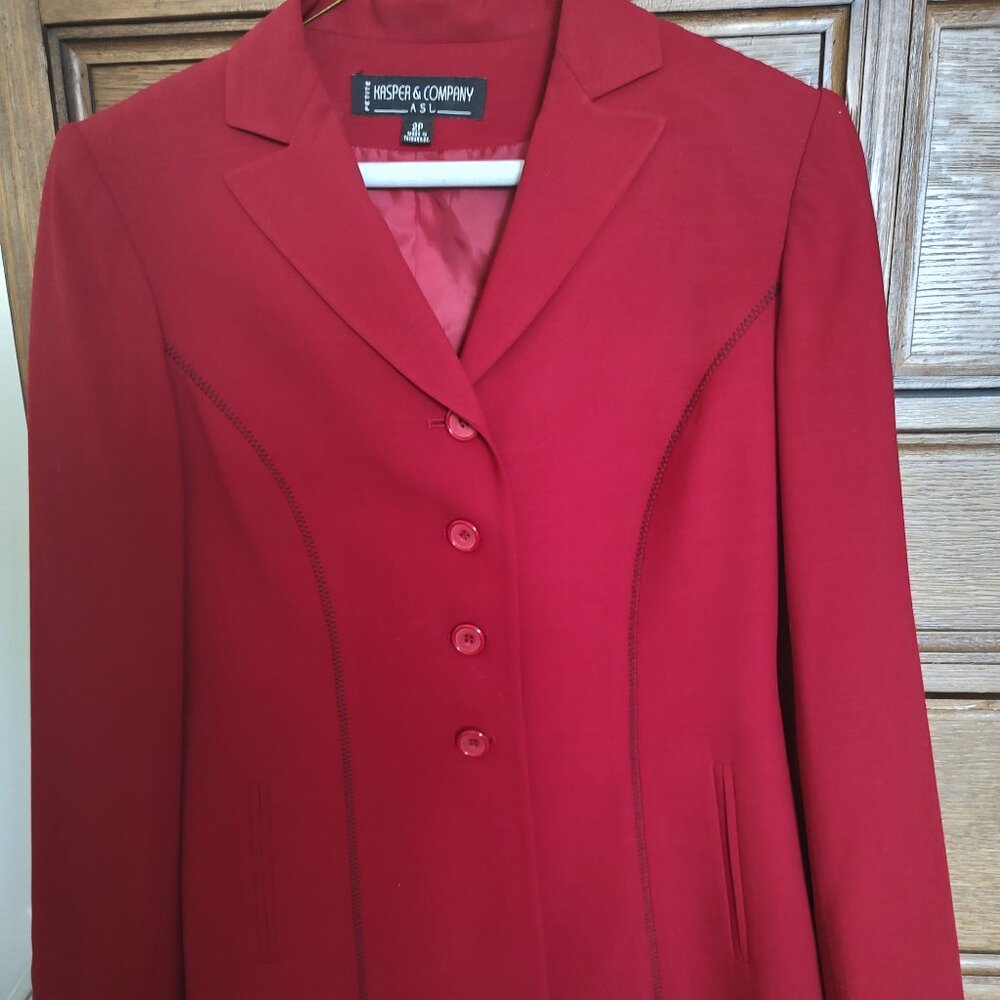 Kasper & Co. (ASL) Women's Petite Red Blazer/Jacket